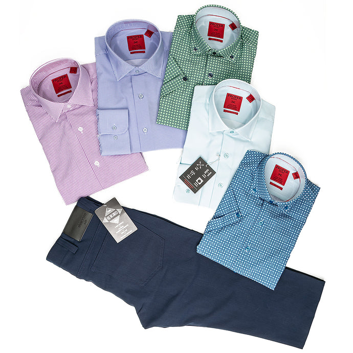 BUSINESS CASUAL IN 4-WAY STRETCH? WE SAY YES!