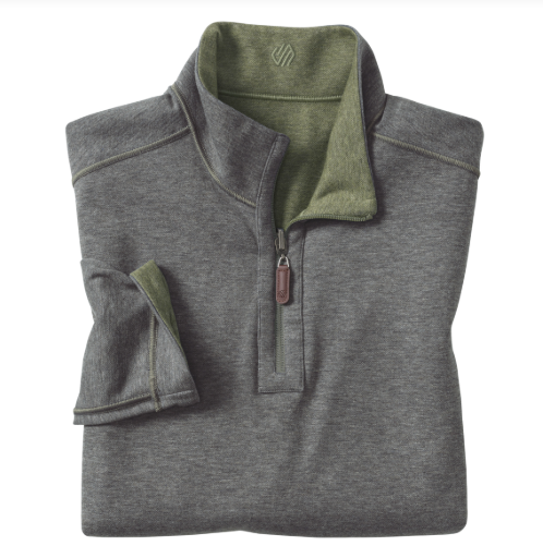 JOHNSTON & MURPHY Reversible Quater Zip
